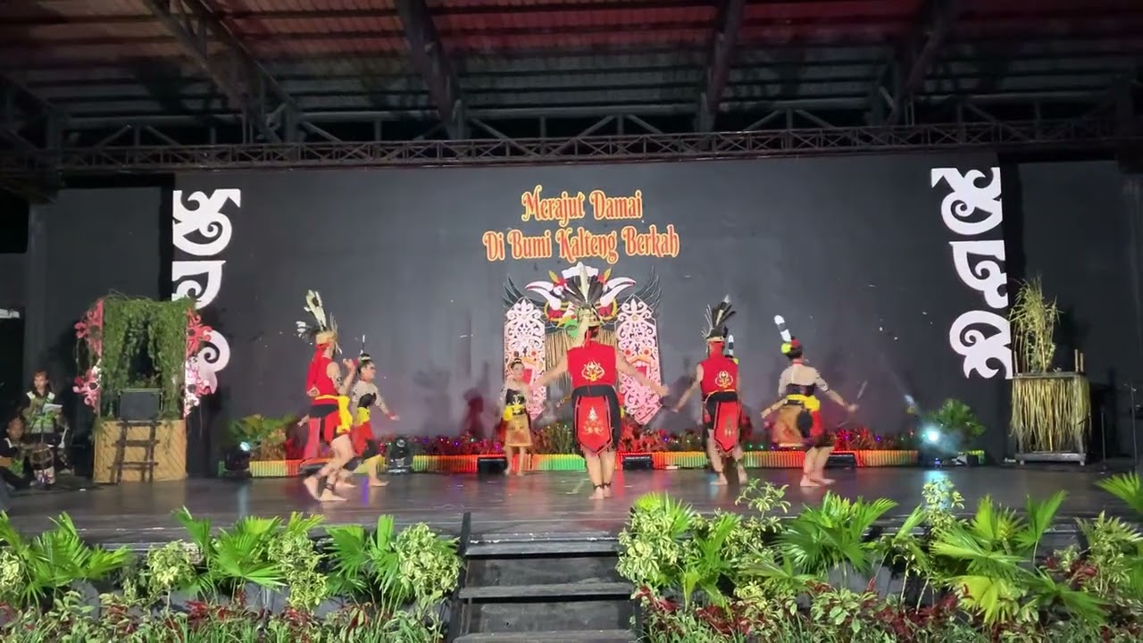 Penampilan SSB Tunjung Nyaho . Tari Menteng dalam Gelar Seni Budaya Tahun 2024