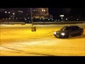 Mercedes 190E driftingin snow