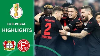 UNBEATEN Leverkusen enters the FINAL! | Leverkusen vs. Düsseldorf 4-0 | Highlights | DFB-Pokal image