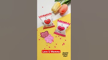 Paper Chocolate Gift Idea for mother #viral #mother #mothersday #chocolate #shorts #ytshorts