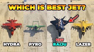 F-160 RAIJU Vs PYRO Vs HYDRA Vs LAZER - WHICH IS BEST - GTA Online