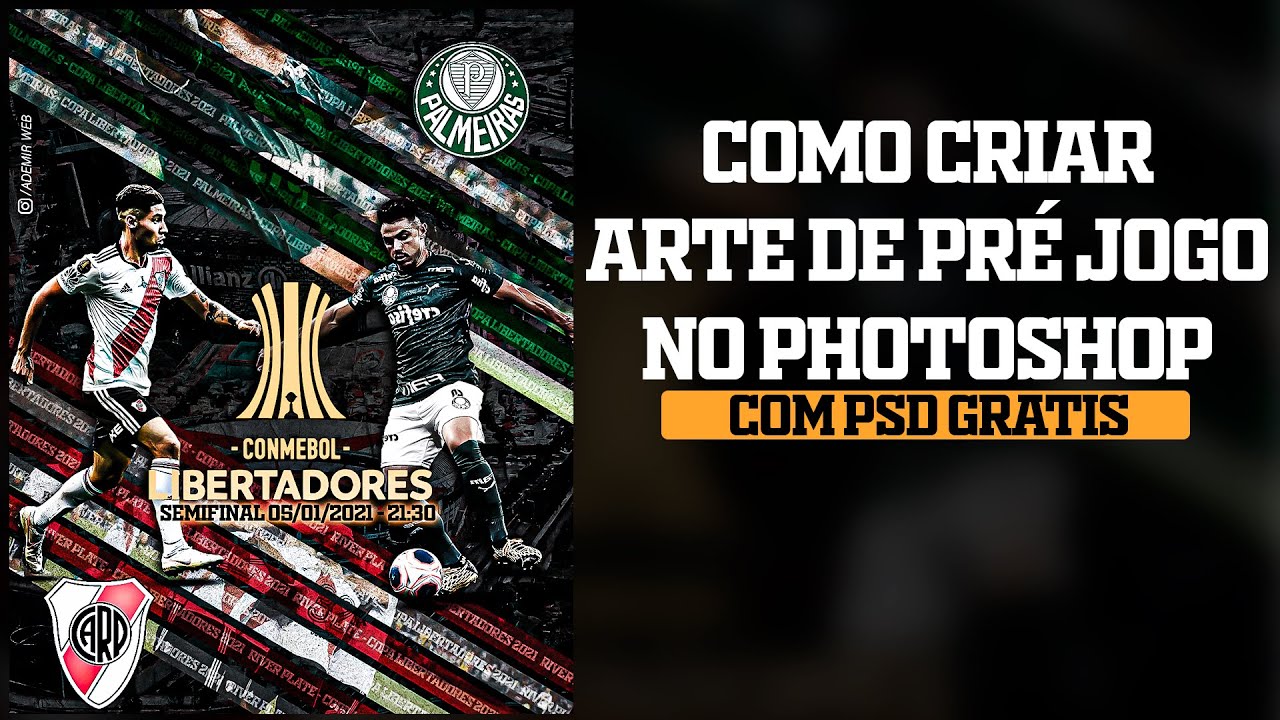 Social Media Hoje tem Palmeiras na Liberta Futebol Jogo PSD Editável  [download] - Designi