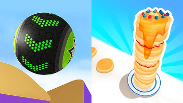 Going Balls vs Pancake Run NEW MAX LEVEL Android iOS Mobile Gameplay