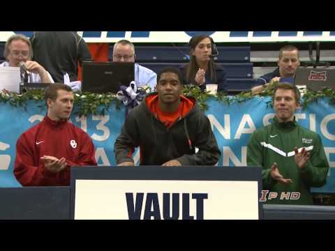 Illinois Gymnast Fred Hartville Wins 2013 NCAA Vault Title