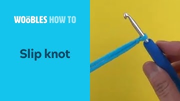 How to tie a slip knot for crochet or knitting - beginner tutorial