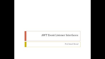 4#AWT Event Listener- ActionEvent , MouseEvent & ItemEvent