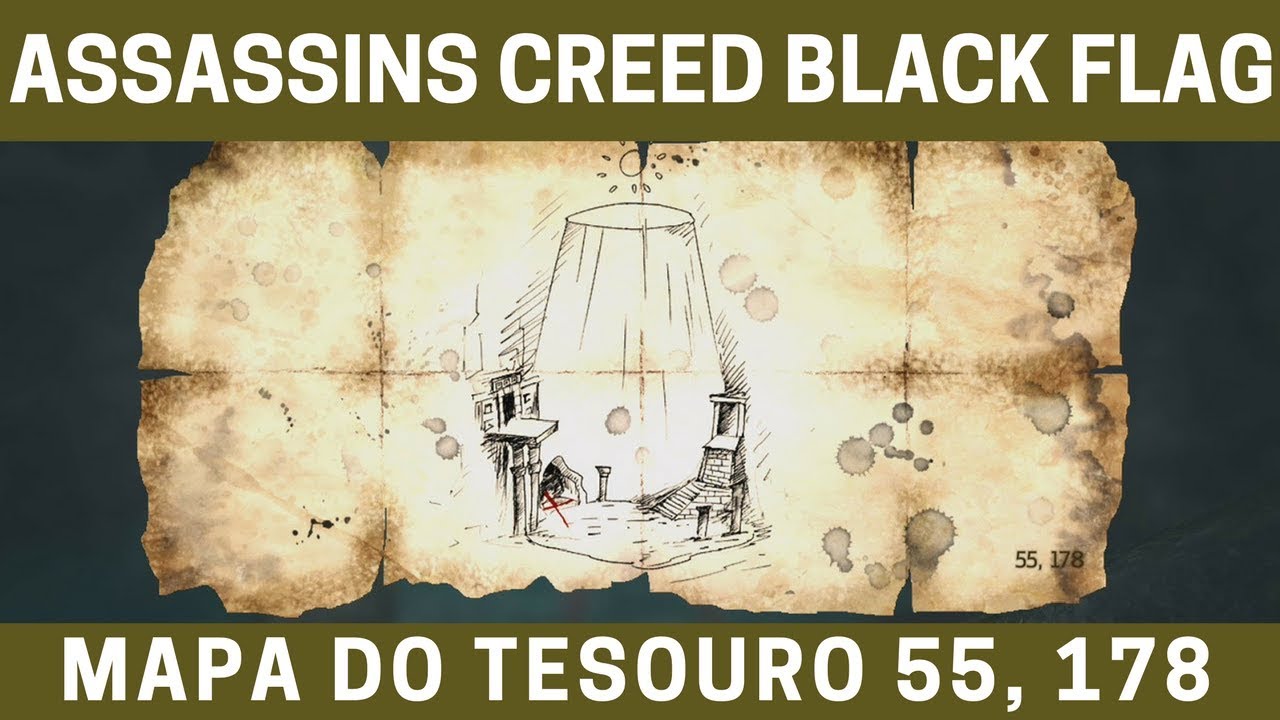 Assassins Creed Black Flag - Localização e Solução MAPA 55, 178 