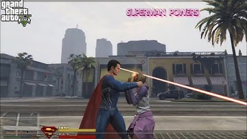 All Superman Powers in GTA 5 Mods 💥(Full Showcase)