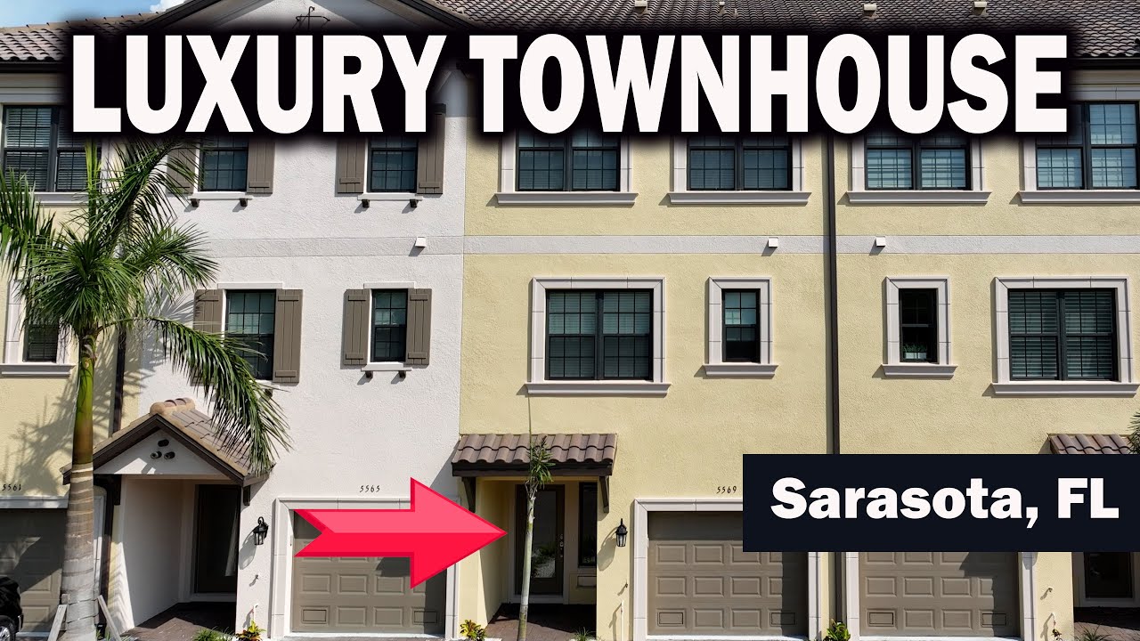TOUR OF A 3STORY LUXURY Townhouse In Sarasota Florida FOR SALE Near