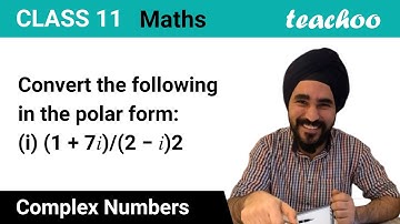 (i) Convert in polar form: (1 + 7i) / (2 − i)^2 - Complex Number - Teachoo