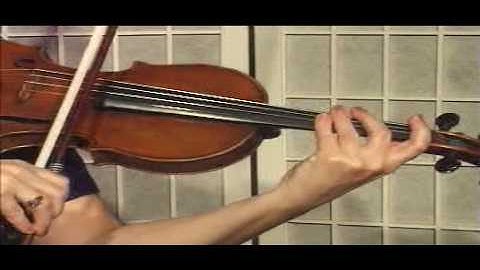 Violin Lesson - Theory - How to play notes on the "D" String