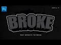 How to make Broke 3D Text effect in Adobe Photoshop | TAGALOG TUTORIAL