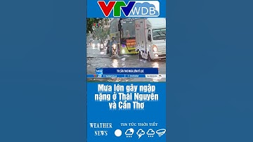 Mưa lớn gây ngập nặng ở Thái Nguyên và Cần Thơ | VTVWDB