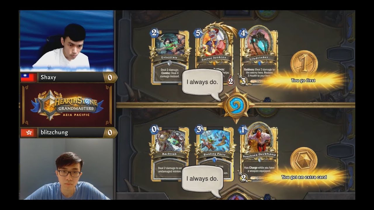 Shaxy Shaxy vs blitzchung | Hearthstone Grandmasters Asia-Pacific Week 1 Day ...