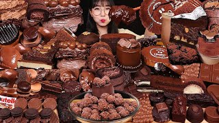 CHOCOLATE PARTY🍫초코로 시작해서 초코로 끝나는 초코파티! 초콜릿 디저트 모음 초코 디저트 먹방 CHOCOLATE PUDDING DESSERT MUKBANG ASMR