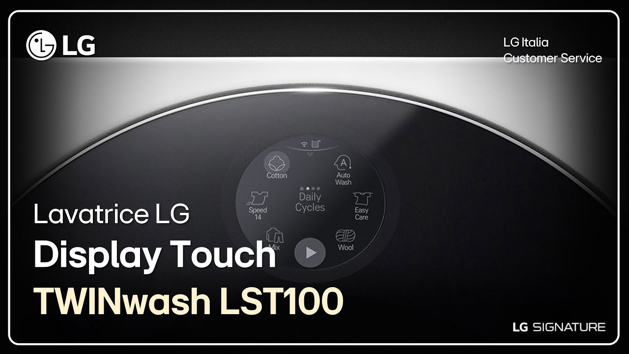 Signature LG | Круглая панель дисплея Smart TWINWash ™ LST100
