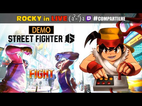 #ROCKYinLive (ง︡'-'︠)ง A DEMO de Street Fighter 6 tá muito irada!! #MelhoresMomentos @RockySilvaBR