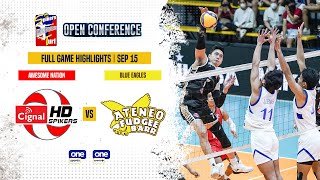 Cignal vs. Ateneo-Fudgee Barr highlights | 2022 Spikers' Turf Open Conference - Sept. 15, 2022