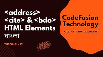 22. HTML Quotation & Citation Elements Part 2