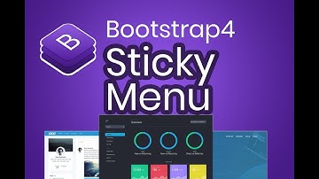 Bootstrap4 : Sticky Navigation menu (2018)
