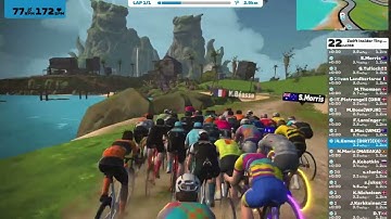 Zwift - Race 2nd: Zwift Insider Tiny Race (1 of 4) (C) on Mech Isle Loop in Makuri Islands