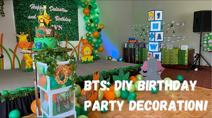 BTS: DIY Jungle Theme Birthday Party Decoration  ( Team Behind the 😍 Decorations)| Bhen Marie