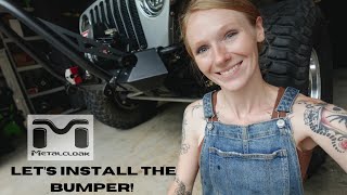 Installing the @metalcloak Frame Built Front Bumper on my 2003 Jeep TJ