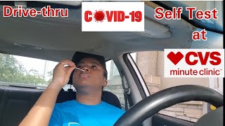 How To Do Covid Test on Yourself | I got Tested for Corona Virus | Drive Thru Covid Testing CVS
