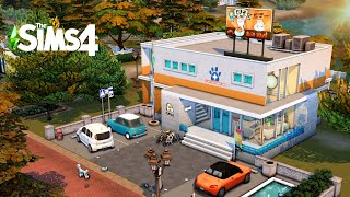 Cat Cafe + Rumah Sakit Hewan (Vet) 🐱🐶 | The Sims 4 Indonesia Speed Build