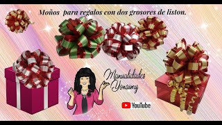 🎀 MOÑOS  PARA REGALOS 🎁 CON DIFERENTES GROSORES DE LISTON .- GIFT BOWS