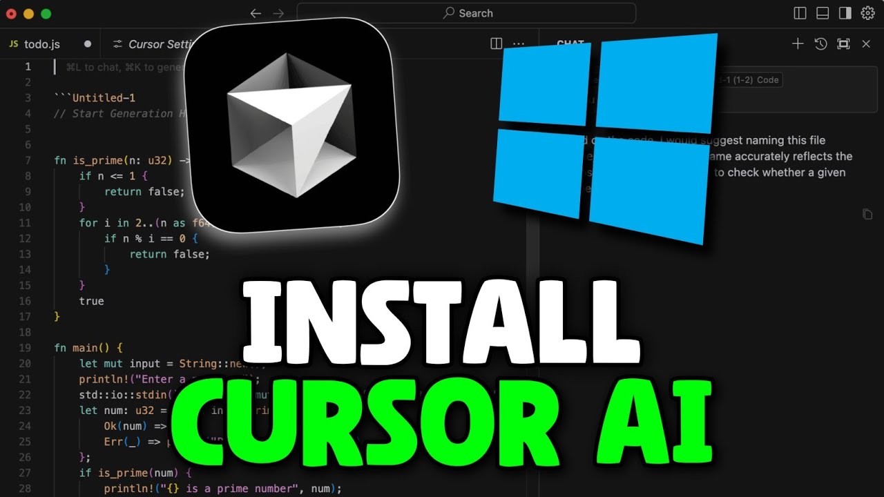 How To Install Cursor AI Code Editor On Windows 10/11 - YouTube