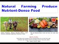Natural Farming Produce Nutrient-Dense Food- P. C. Patel