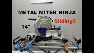 2344 | Evolution S355MCS Metal 14 inch Miter saw review | Clamp master | metal ninja
