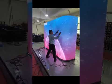 Amazing China : Modular and Flexible LED TV Wall  😱🤯 #viral #trend #shorts #trending #funexperiments