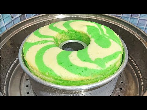 Bolu Kukus Zebra Pandan