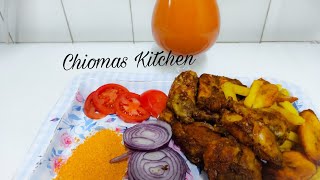 How To Make The Best Chicken Suya with Air Fryer\/ Air Fryer Method\/ Chiomas Kitchen