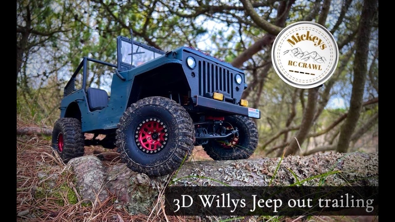 Willys Jeep out trailing ( All 3d printed )
