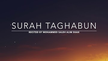 Surah Taghabun - سورة التغابن | Mohammed Saleh Alim Shah | English Translation