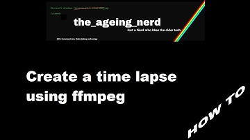 FFMPEG basic series - Part 10 -  time lapse