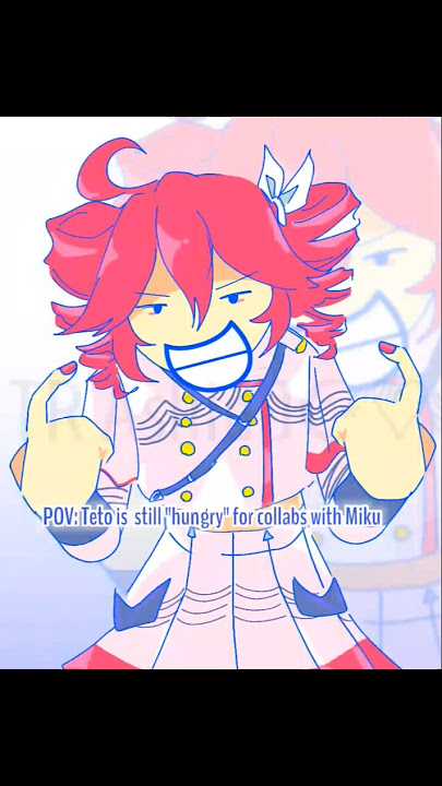 P̶O̶V̶:Teto is still 'hungry' for collabs with Miku [#alightmotion#vocaloid#utaloid#miku#teto#shorts