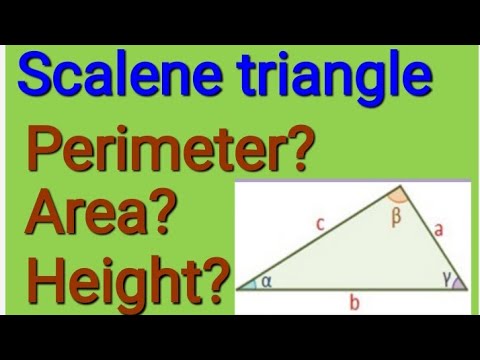 ಸ್ಕೇಲೀನ್ ತ್ರಿಕೋನ ಎಂದರೇನು|ಸ್ಕೇಲೀನ್ ತ್ರಿಕೋನದ ಪ್ರದೇಶ ಮತ್ತು ಪರಿಧಿ