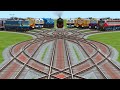 Will These Trains Crash?Dangerous Crossings In TrainSimulator Classic || Bumpy Branched Tracks