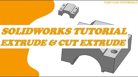 Solidworks Tutorials | cut extrude CAD tutorial For Beginners