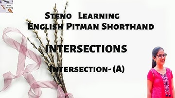 Intersecting (A) in Stenography Step by Step Easy Tutorial by Steno Learning