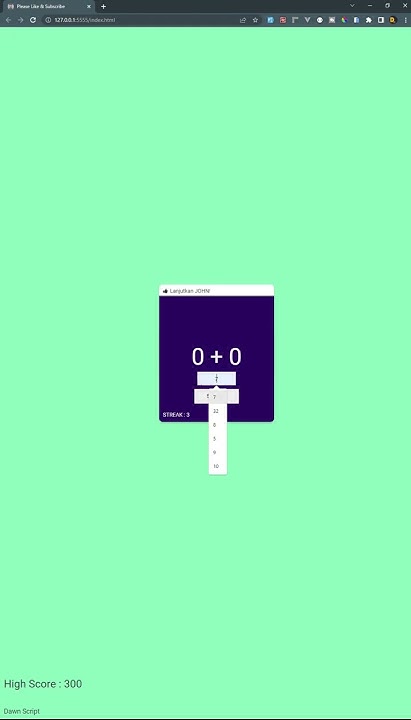 How to Create Fun Math Games with HTML, CSS, and JavaScript #css #html5 ...