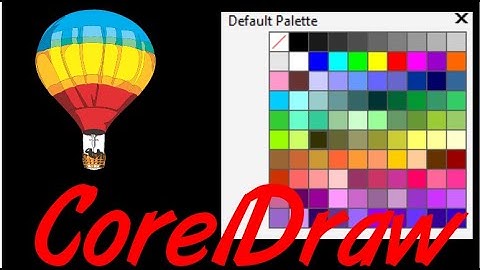 Corel Draw Tips & Tricks Move your Color Palettes and then CAN