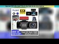Get UHD 4K 3840*2160P Car DVR WIFI GPS Mini Dash Cam Camera Dual Lens Dashcam Registrar Black Box Vi