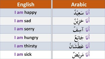 18 Arabic Phrases - To Speak Arabic (English - Arabic)