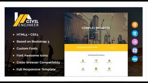Civil Engineer - Construction Bootstrap Template for Architect | Themeforest Templates