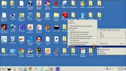 win7 Create new folder on your desktop